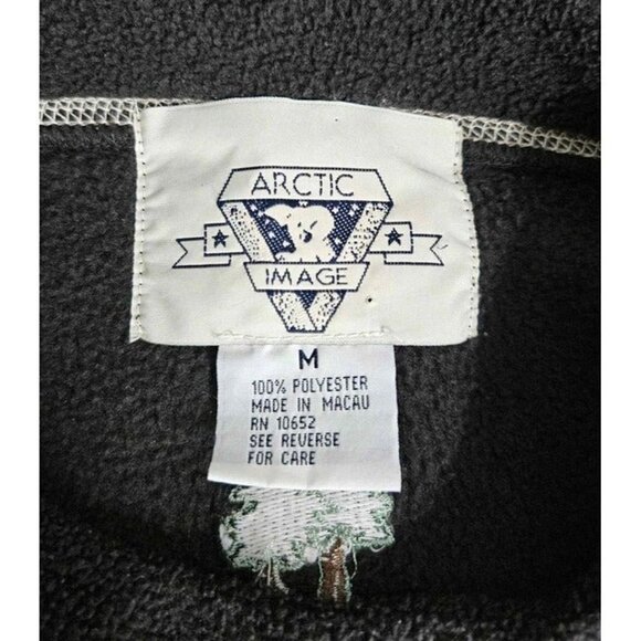 Artic Image Womens Appliqué Embroidered Fleece Long Sleeve Top From Alaska M - Picture 3 of 3